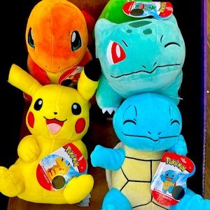 Pokémon 8” Plush Complete Starter Set